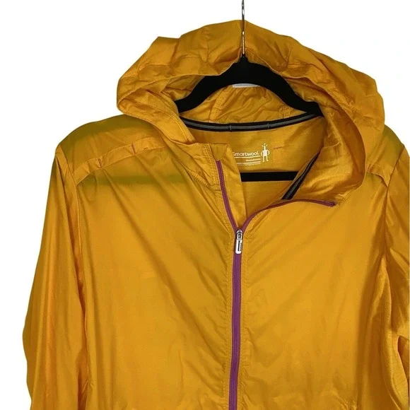 Smartwool Womens Active Ultralite Hoodie Jacket Size Large Full Zip Windbreaker - Picture 3 of 8